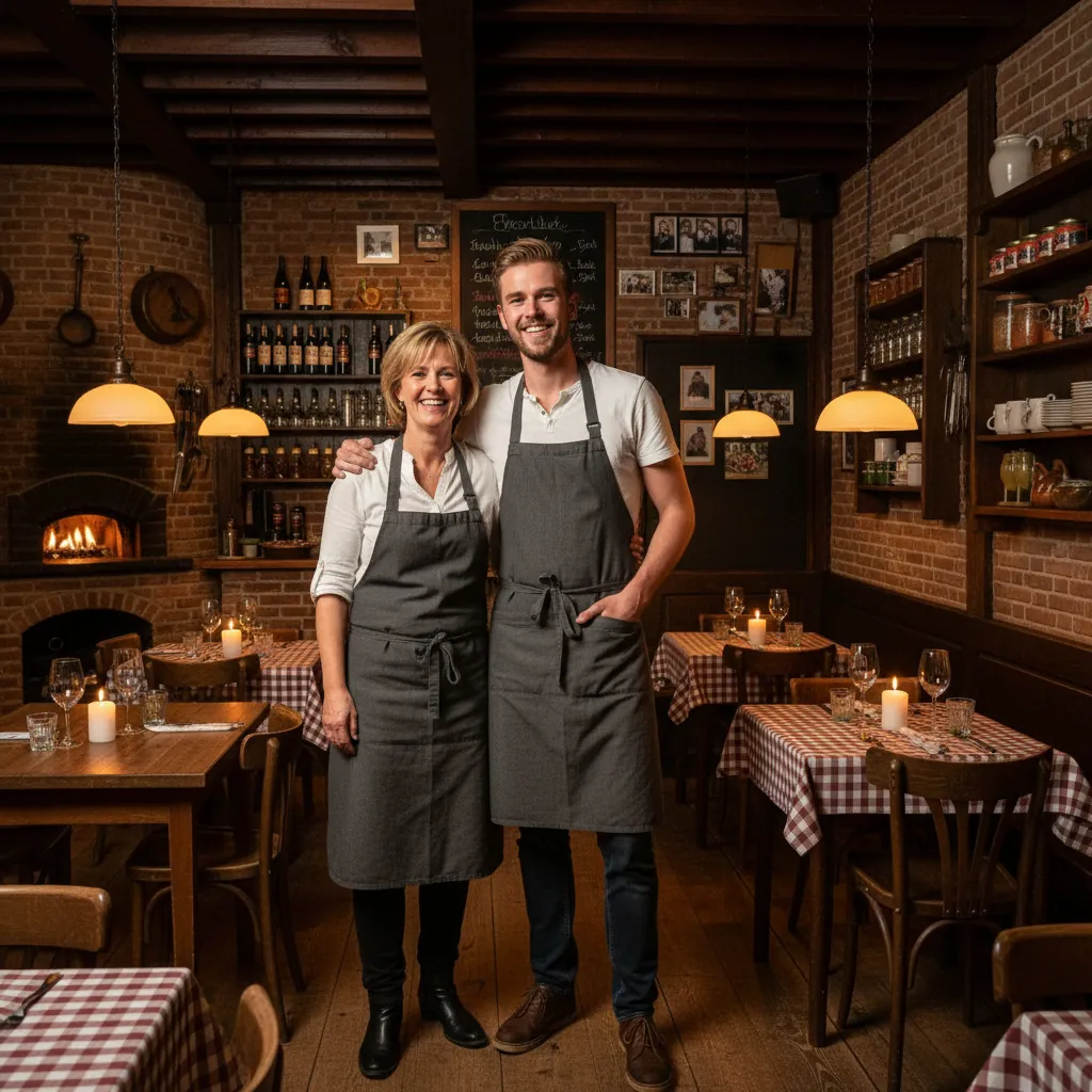 Just, Yvonne en Jorn, de eigenaren van In het Bonte Varken